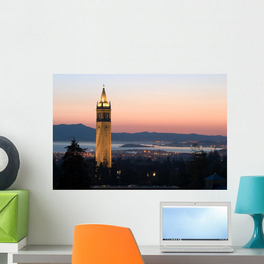 Berkeley University Clock Tower Wall Mural