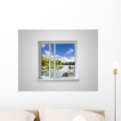 Window shown on a wall