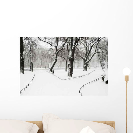Park Snowfall Wall Decal