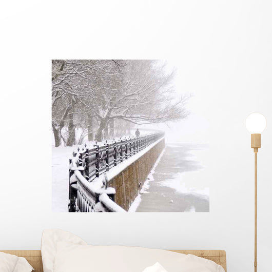 Embankment Snowfall Wall Decal