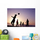 Futbol En La Playa Wall Mural