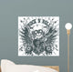 Rock n roll symbol Wall Mural