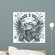 Rock n roll symbol Wall Mural