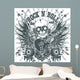 Rock n roll symbol Wall Mural