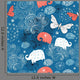 Texture Elephants and Butterflies Wall Decal