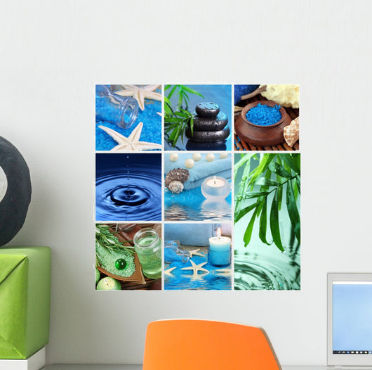 Blue Spa Collage