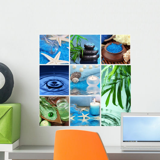 Blue Spa Collage