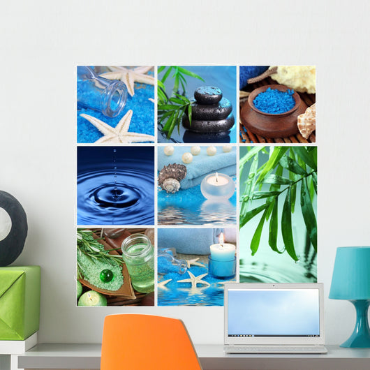 Blue Spa Collage