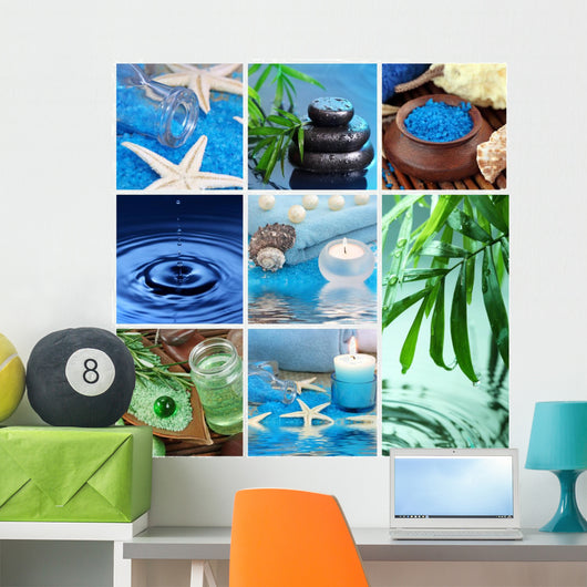 Blue Spa Collage