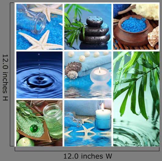 Blue Spa Collage