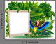 Pappagallo Ara Cartoon Pannello-funny