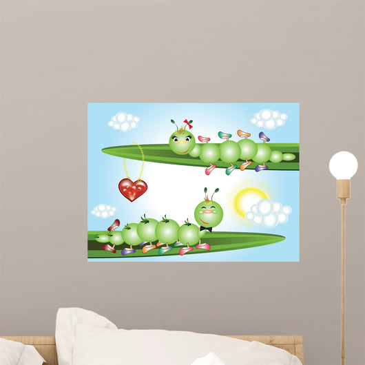 Caterpillars Wall Mural