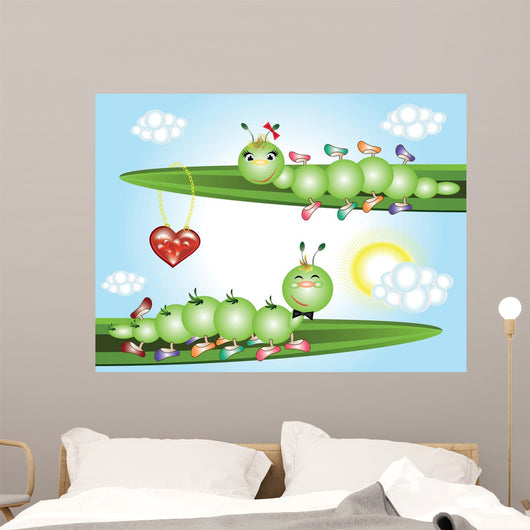 Caterpillars Wall Mural