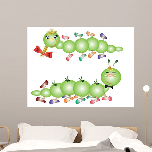 Caterpillars Wall Mural
