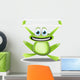 Frog With Banner Wall Decal