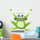 Frog With Banner Wall Decal