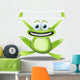 Frog With Banner Wall Decal