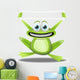 Frog With Banner Wall Decal