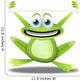 Frog With Banner Wall Decal
