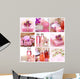 Pink spa collage Wall Mural