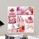 Pink spa collage Wall Mural