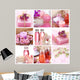 Pink spa collage Wall Mural