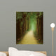 magic dark forest road, digital painting Wall Mural