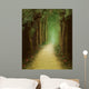 magic dark forest road, digital painting Wall Mural