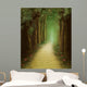 magic dark forest road, digital painting Wall Mural