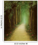 magic dark forest road, digital painting Wall Mural