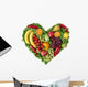 Heart of Fruits and Vegetables Wall Decal