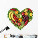 Heart of Fruits and Vegetables Wall Decal
