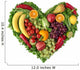 Heart of Fruits and Vegetables Wall Decal