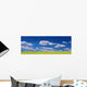 Grass and Clouds Panorama Wall Decal