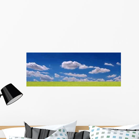 Grass and Clouds Panorama Wall Decal