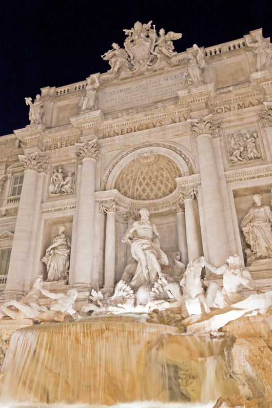 Fontana Di Trevi Noche Wall Mural