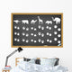 Animals Footprints Blackboard Wall Mural