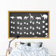 Animals Footprints Blackboard Wall Mural
