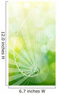 Golden Ratio (Golden Proportion) & green ecology background Wall Mural