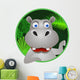 Cute Hippo Wall Decal