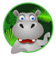 Cute Hippo Wall Decal