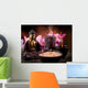 buddah with candle and incense Wall Mural