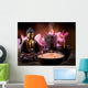 buddah with candle and incense Wall Mural