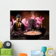 buddah with candle and incense Wall Mural