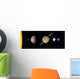 Solar System to Scale Wall Mural