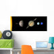 Solar System to Scale Wall Mural