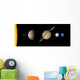 Solar System to Scale Wall Mural