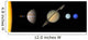 Solar System to Scale Wall Mural