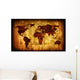 World Map Vintage Artwork Wall Mural