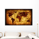 World Map Vintage Artwork Wall Mural